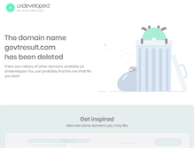 Tablet Screenshot of govtresult.com